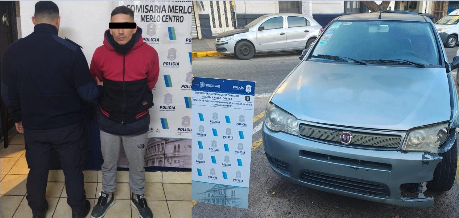 El agresor descendió del auto con un cuchillo en la mano y persiguió a la víctima que logró escapar aferrándose a una reja (Crédito: 24con)