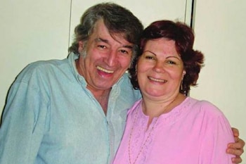 Sandro junto con Olga Garaventa