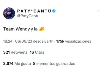 Mensaje de la cantante a