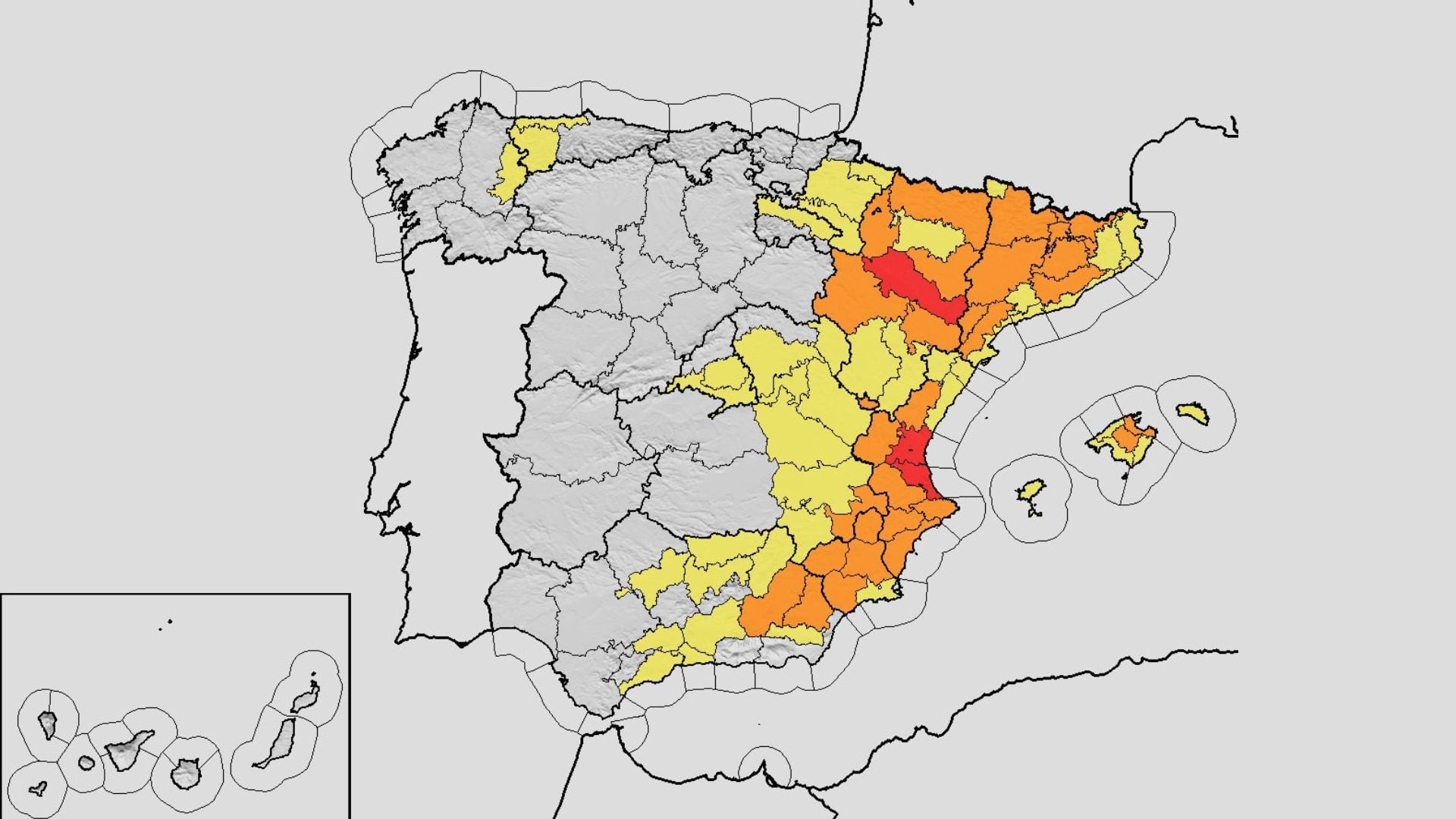 Aemet eleva a rojo el aviso por calor extremo en Valencia y Zaragoza con máximas de 42 grados