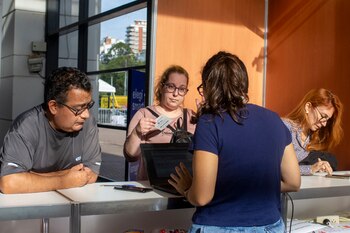 La entrada a la Feria