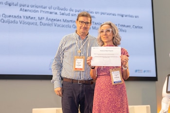 Enriqueta Quesada Yáñez, presidenta de la Sociedad Andaluza de Médicos Generales y de Familia, ha desarrollado un proyecto que acelera los cribados de la población migrante en España.