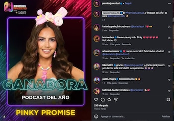 Pinky Promise se corona como el Mejor Podcast Del Año en los Premios Juventud 2026.