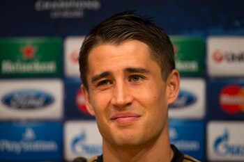 En la imagen, el delantero