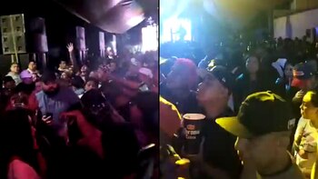 Captan a personas ingiriendo bebidas