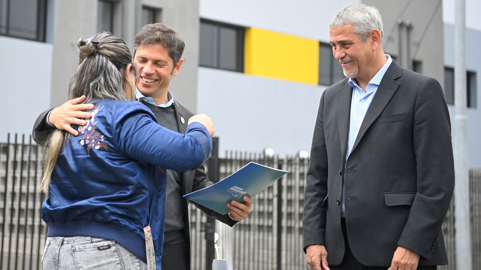 Jorge Ferraresi, junto al gobernador Axel Kicillof