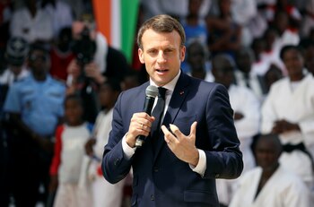 El presidente francés Emmanuel Macron
