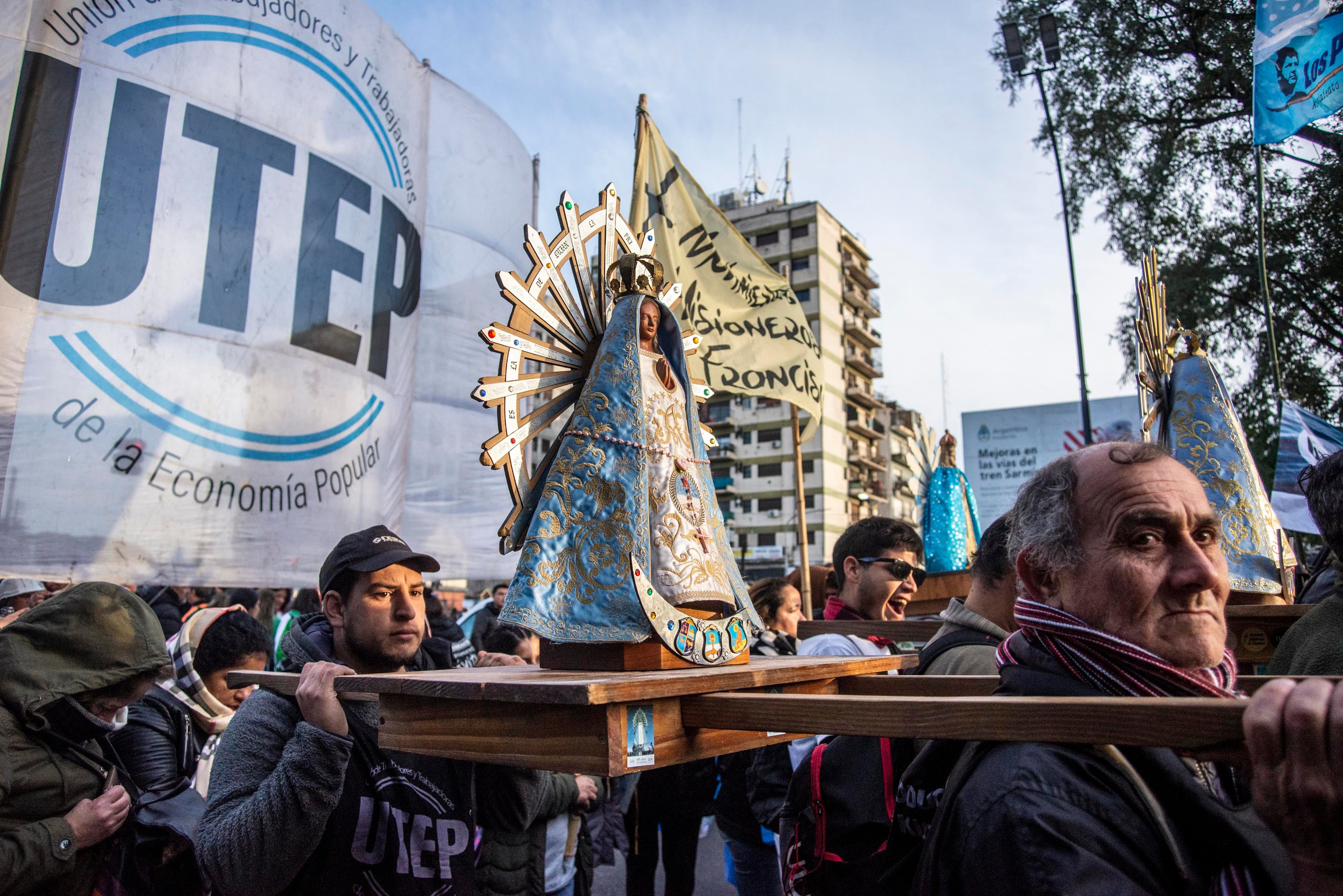 El 7 de agosto se realizará una marcha recordando los 10 años de la primera marcha de los movimientos sociales el día del patrono del Trabajo Foto NA DANIEL VIDES