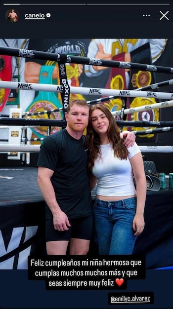 Saúl “Canelo” Álvarez demostró su cariño y felicitó a su hija mediante un mensaje en su cuenta de Instagram. (Instagram/ @canelo)
