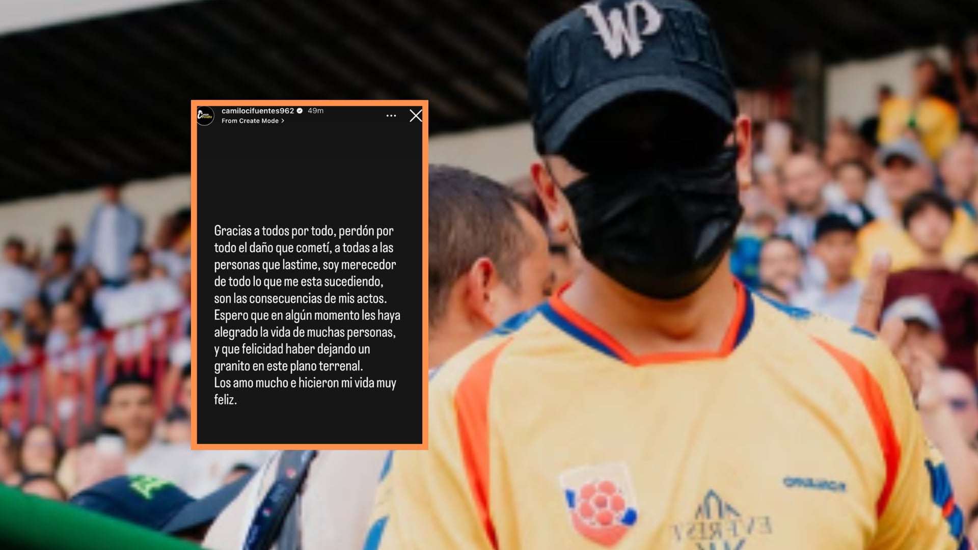 Camilo Cifuentes se despidió de las redes sociales tras escándalo de infidelidad a su expareja embarazada: “Perdón por todo el daño que cometí” Camilo Cifuentes se despidió de las redes sociales tras escándalo de infidelidad a su expareja embarazada: “Perdón por todo el daño que cometí”