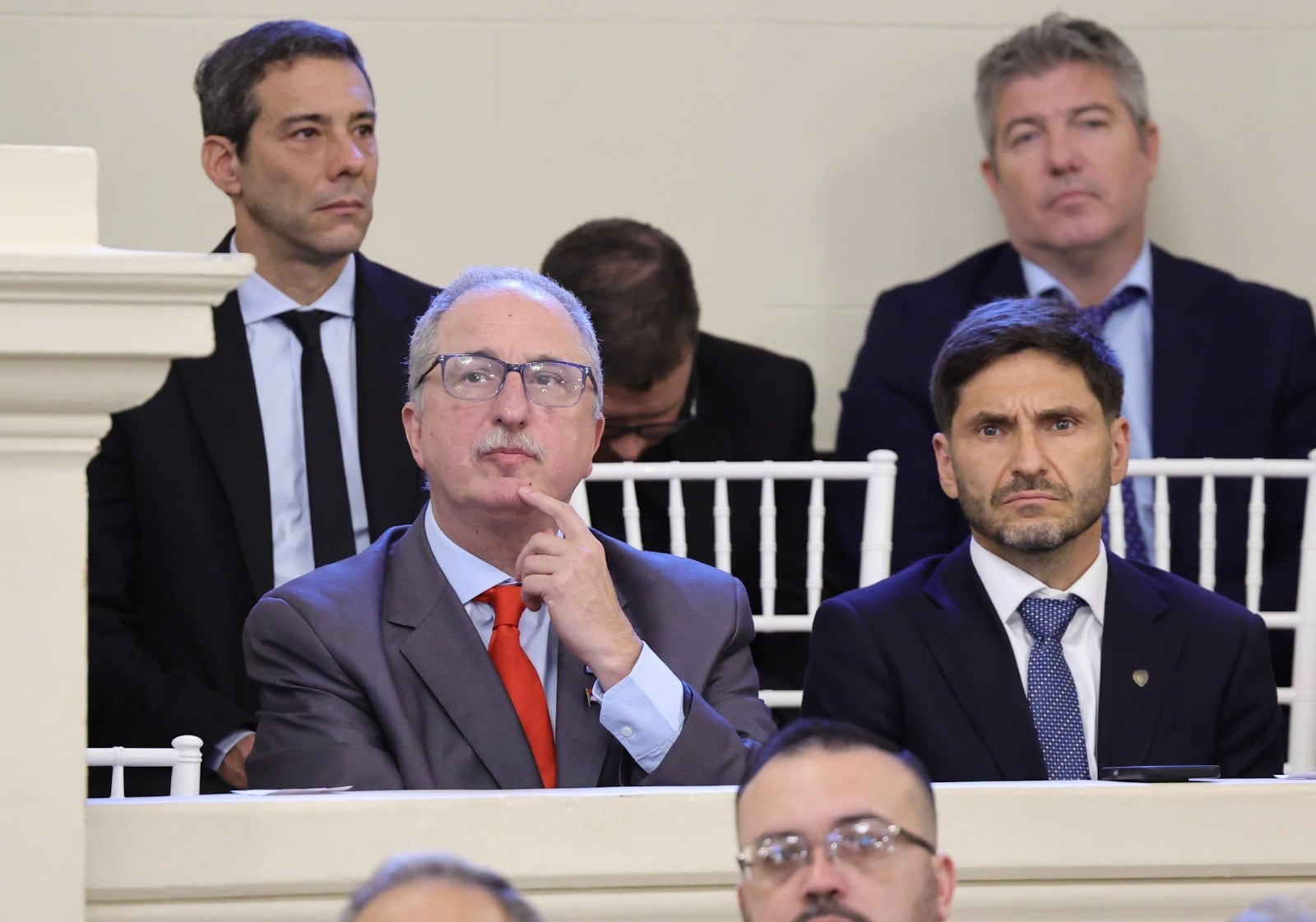 Hugo Passalacqua (Misiones), junto a Maximiliano Pullaro (Santa Fe)