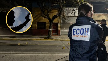 Los dos jóvenes de nacionalidad colombiana estaban esperando un servicio de aplicación cuando fueron sorprendidos por el pistolero, quien los impactó cuando salieron del departamento - crédito @ECOH_FiscaliaRM/X y archivo Colprensa