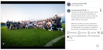 La carta de Nicolás Otamendi antes de su despedida de la Selección