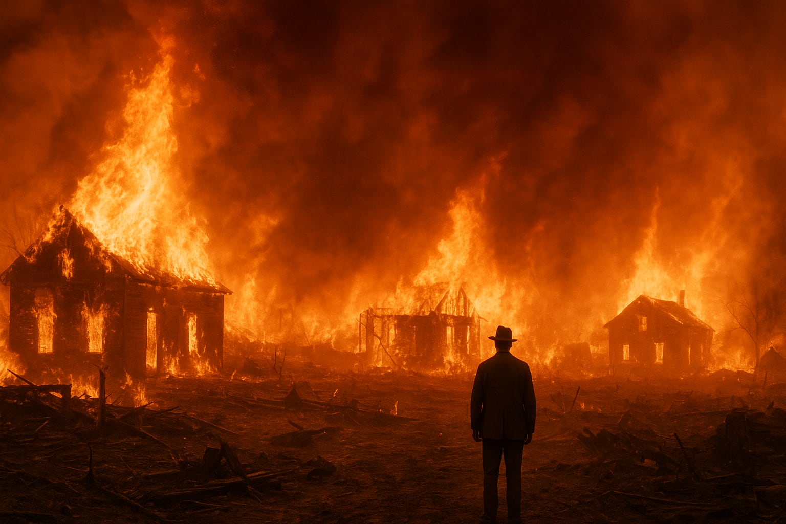 El incendio de Peshtigo en 1871 es el más mortífero de la historia, con más de 1.100 víctimas fatales (Imagen Ilustrativa Infobae)