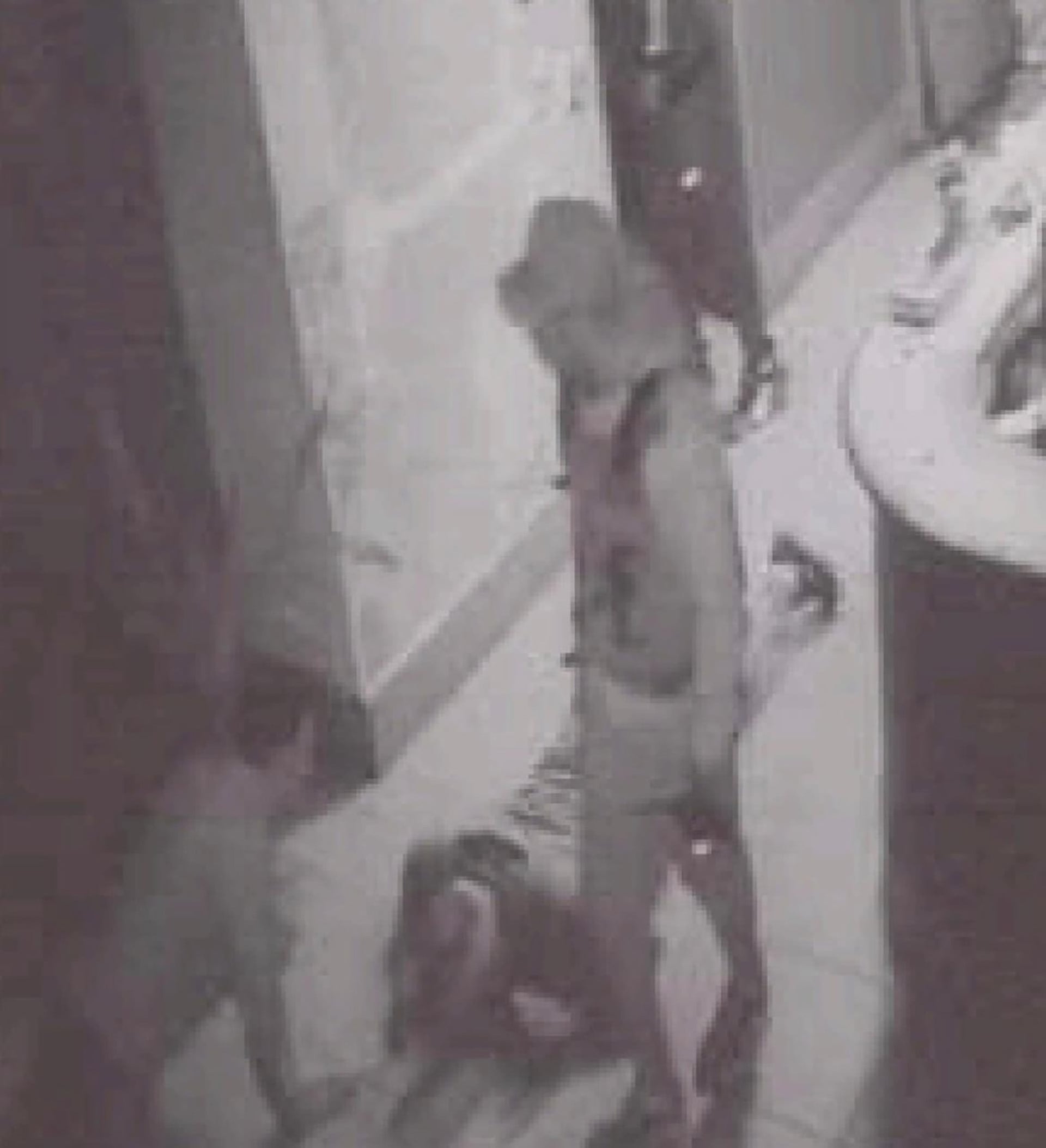 Una cámara de seguridad captó a la banda en acción