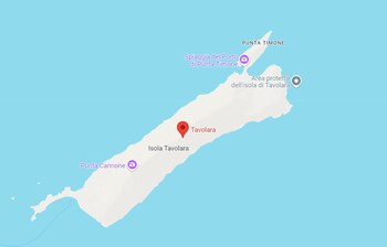 Vista aérea de la isla