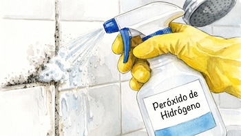 ¿Agua oxigenada para limpiar la ducha? Qué dicen los expertos sobre su uso en azulejos, juntas y mamparas