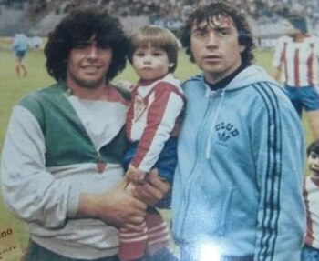 Enzo Ferrero y su hijo