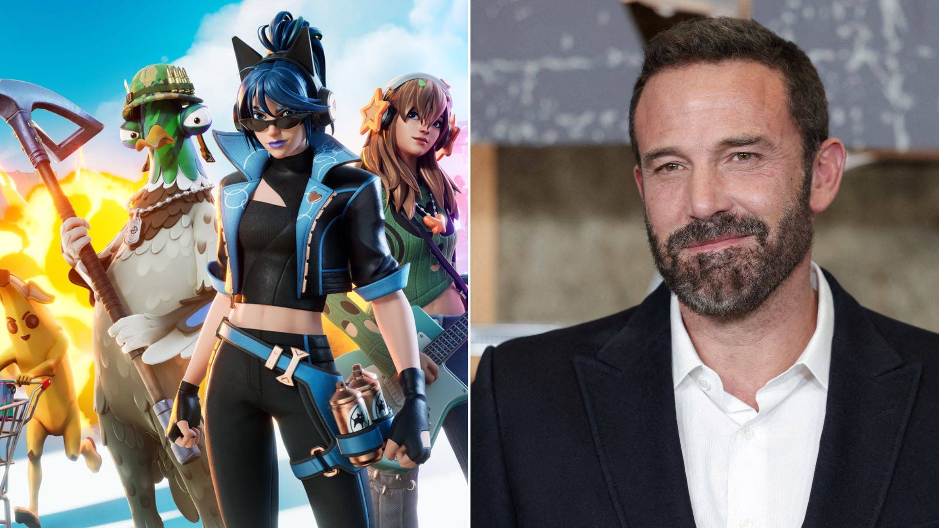 Ben Affleck reconoció que las burlas de sus rivales pueden hacerlo perder la paciencia durante las partidas.de videojuegos (Composición/Epic Games)