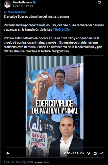 Debate nacional: Camilo Romero señala