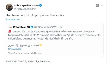 El senador mencionó que es