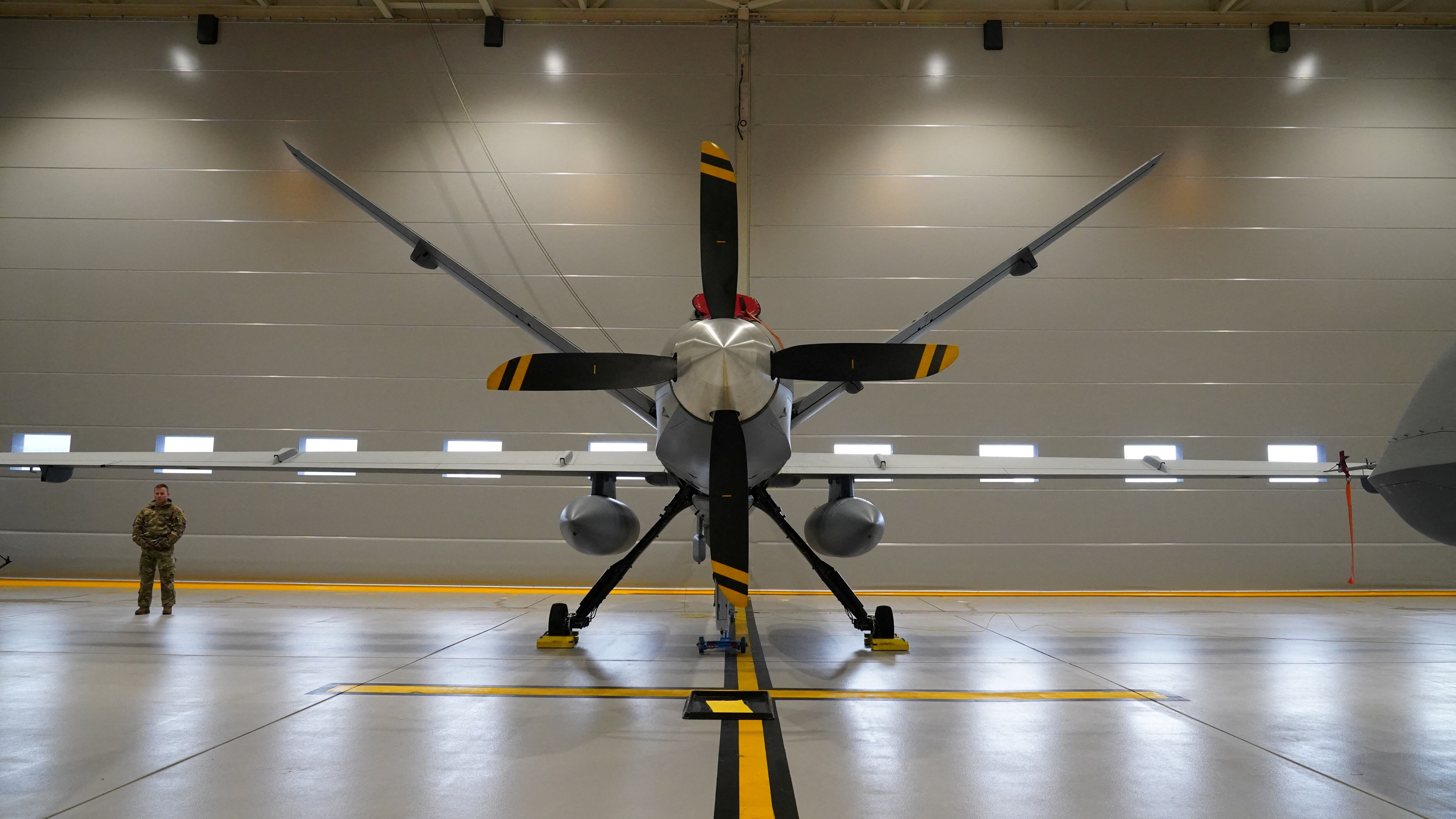 Foto de archivo: Un dron MQ-9 Reaper de la Fuerza Aérea de EEUU (REUTERS/Janis Laizans/File Photo)