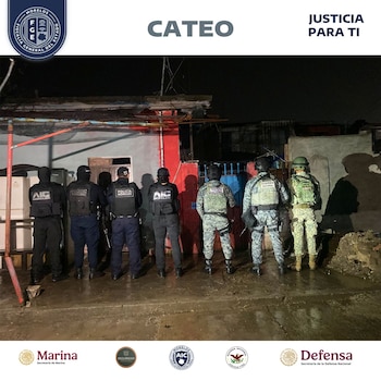 Cateo en Yautepec. Crédito: Fiscalía de Morelos.