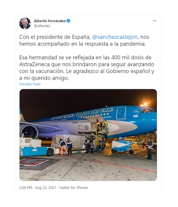 El mensaje de Alberto Ferbández