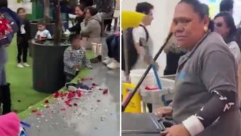 Fiesta termina en polémica luego de que trabajadora de limpieza fuera captada llorando por el desorden