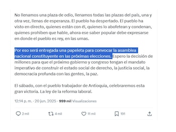El 20 de junio, el