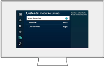 Relumino, tomado del latín, significa