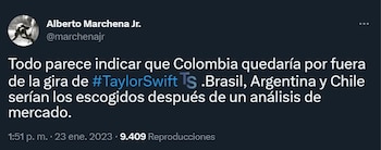 Un trino del periodista musical