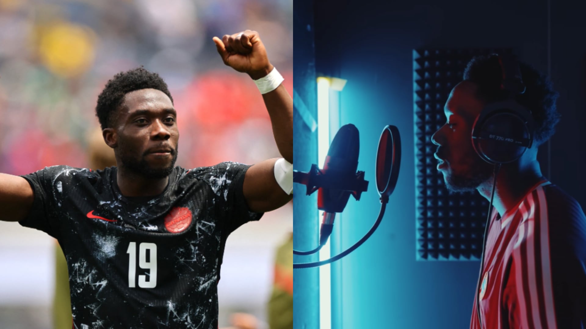 Alphonso Davies publicó freestyle y canciones desde la pandemia y en 2025 lanzó “München My Throne” para anunciar su renovación con el Bayern Múnich (YouTube:@fcbayern)