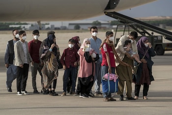 23/08/2021 Refugiados afganos a su llegada a España.
POLITICA
A. Pérez Meca - Europa Press