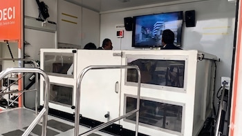 Críticas por la instalación de un simulador de sismos en pleno centro de Ica: “Parece juego mecánico”