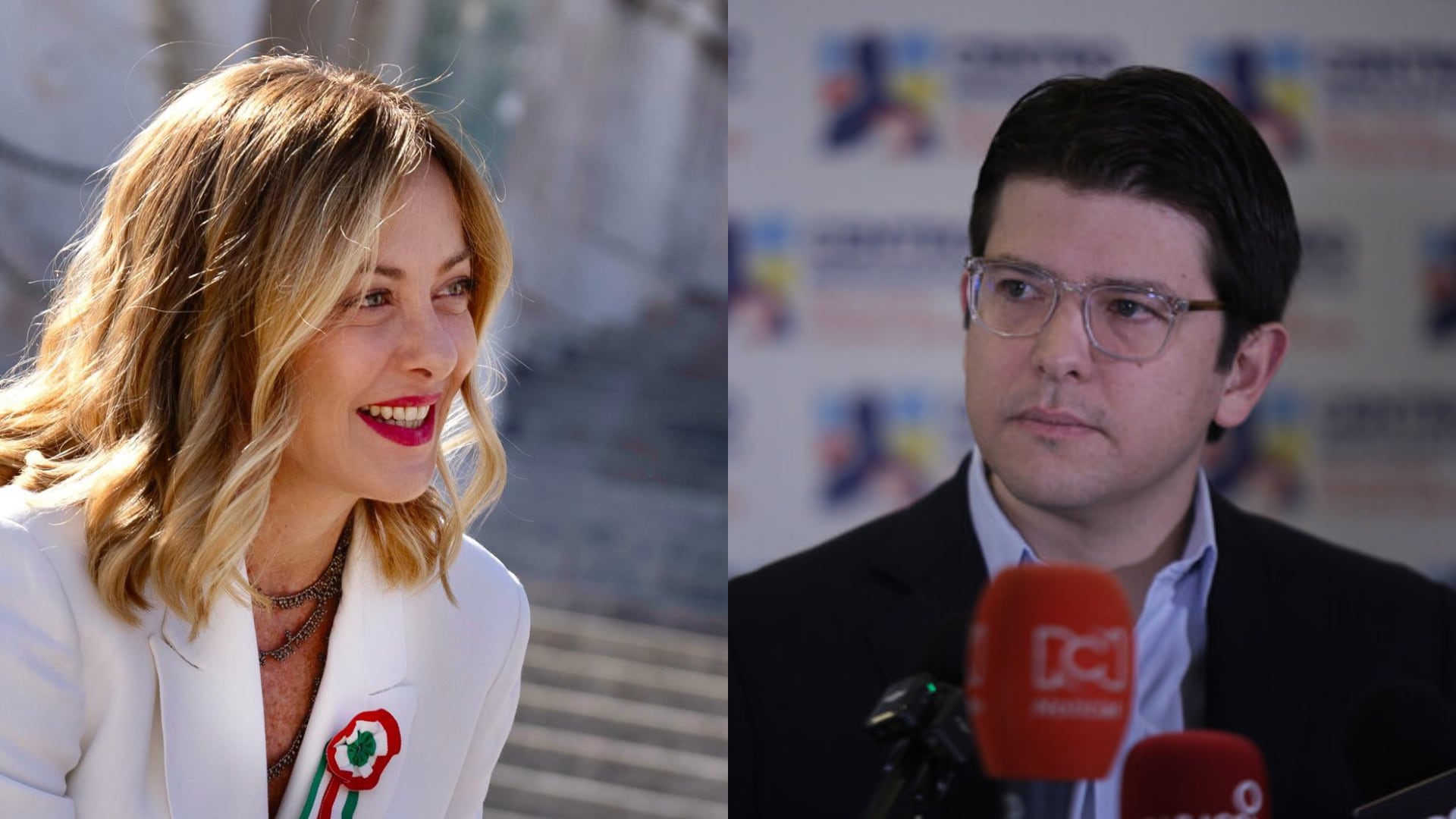 Giorgia Meloni, presidenta de Italia, rechazó ataque contra Uribe Turbay - crédito X y Colprensa