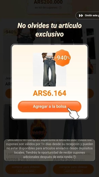 Temu ofrece descuentos de hasta