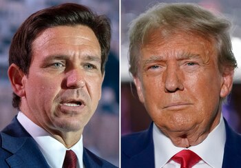 Donald Trump y Ron DeSantis