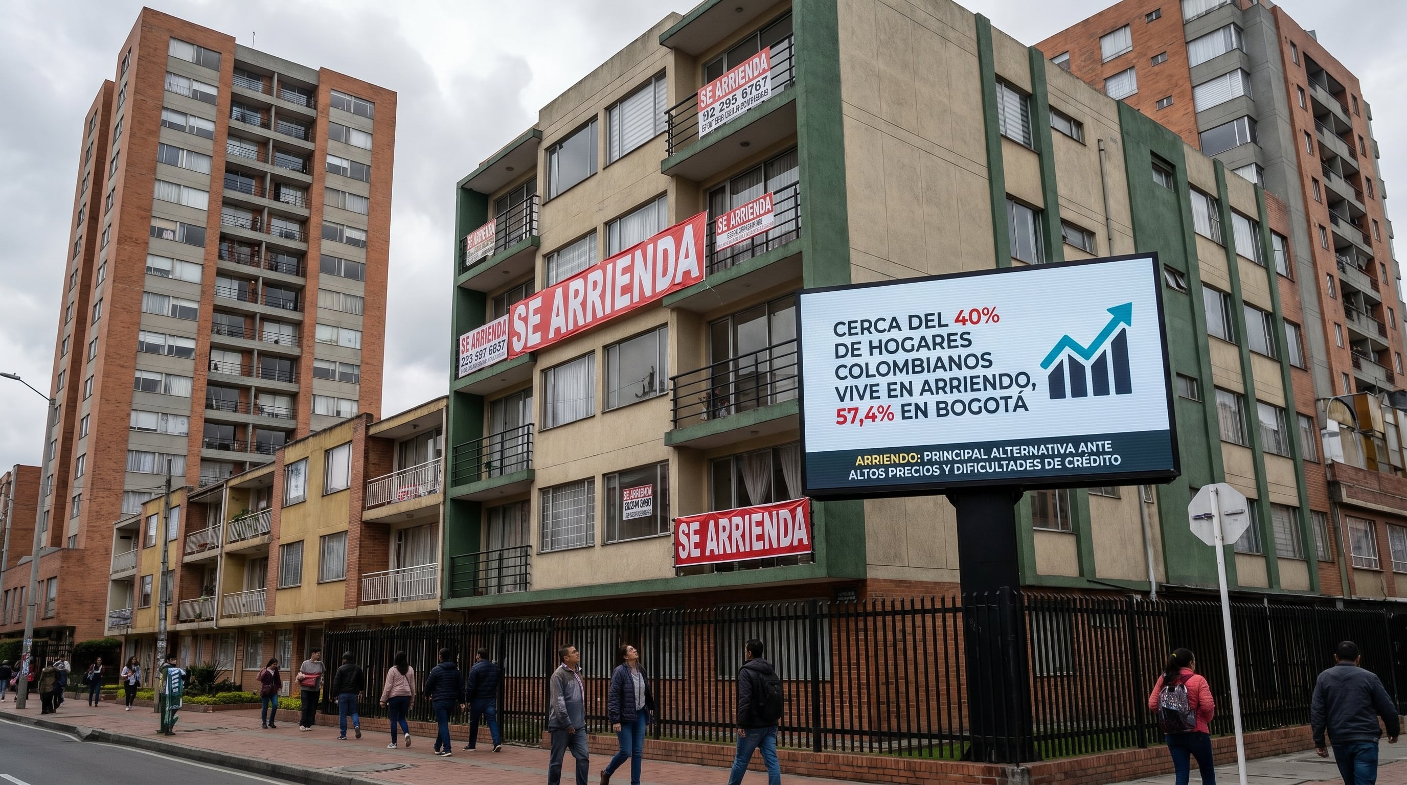El valor del arriendo sube cada año con el IPC anual que revele el Dane - crédito Infobae Colombia