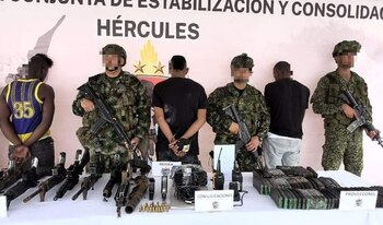 Los guerrilleros fueron dejados a