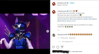 Post en Instagram de Rafaella
