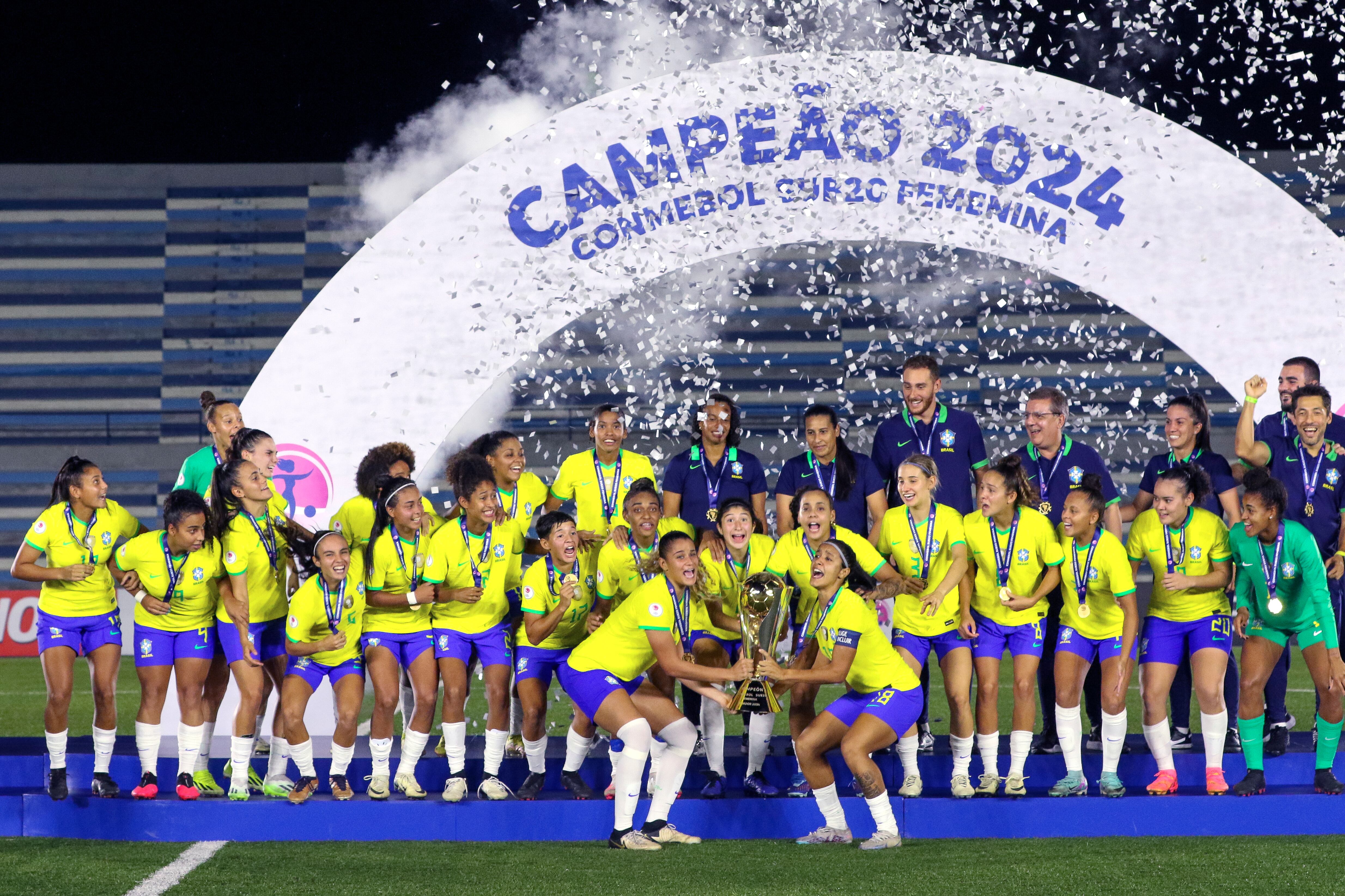 Brasil es el vigente campeón del Sudamericano Sub-20 Femenino - crédito Jonathan Miranda / EFE