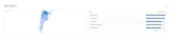 Las regiones que mostraron mayor interés en la búsqueda en Google de Asignación Universal por Hijo, según Google Trends.