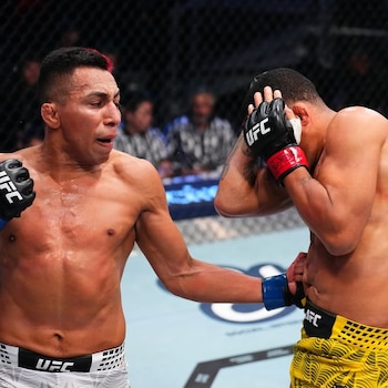 Kevin Borjas y una actuación notable en el octágono de la UFC. Crédito: UFC en español.