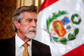 El presidente interino de Perú,
