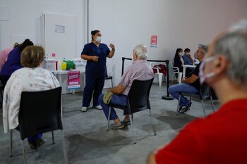 Tecnópolis, uno de los vacunatorios