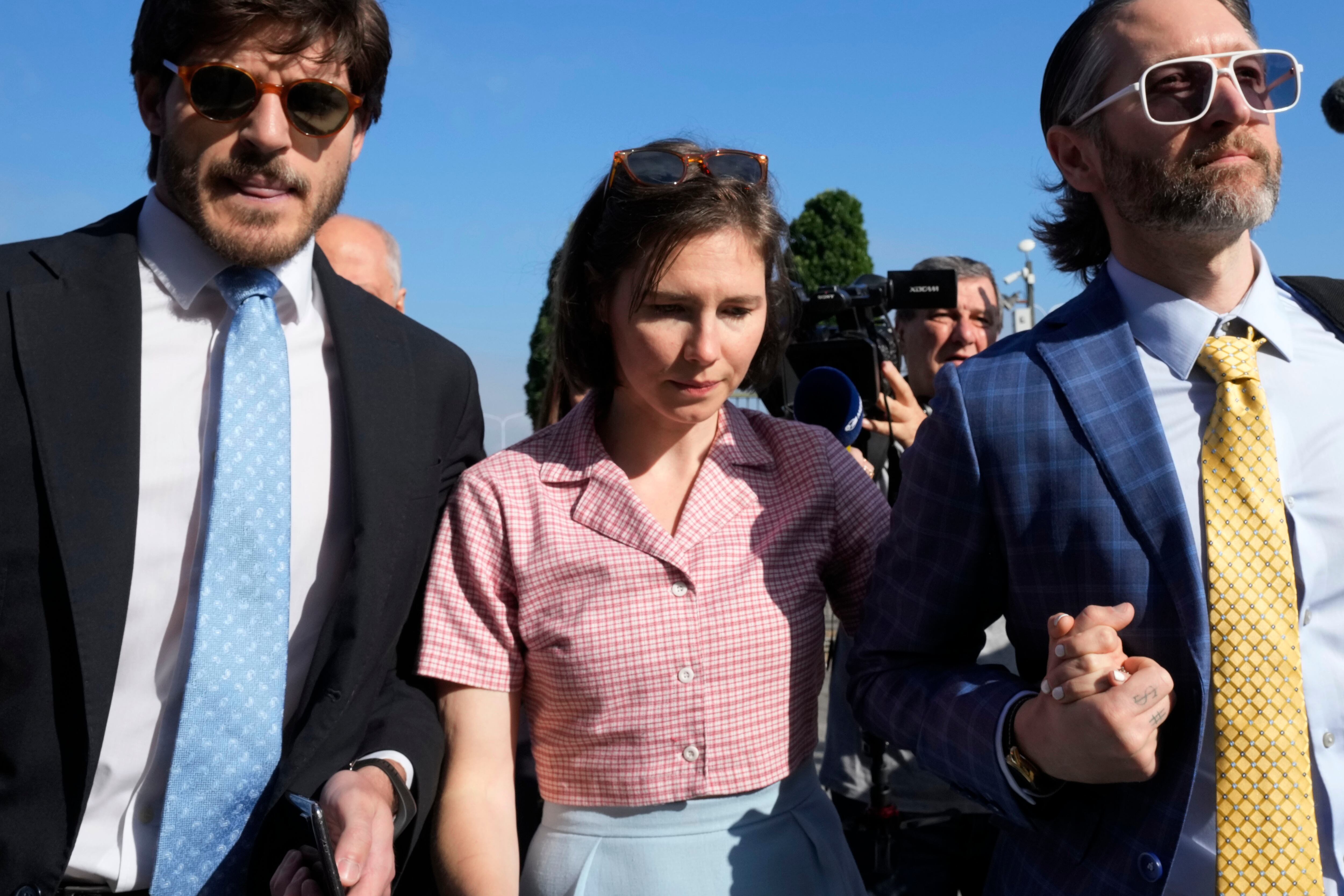El testimonio de Amanda Knox inspira a otros y se convierte en símbolo de resiliencia y redención (AP/Antonio Calanni)