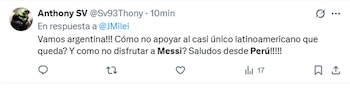Así se celebró en Perú la épica remontada de Argentina ante Egipto