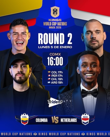 Afiche del partido entre Colombia