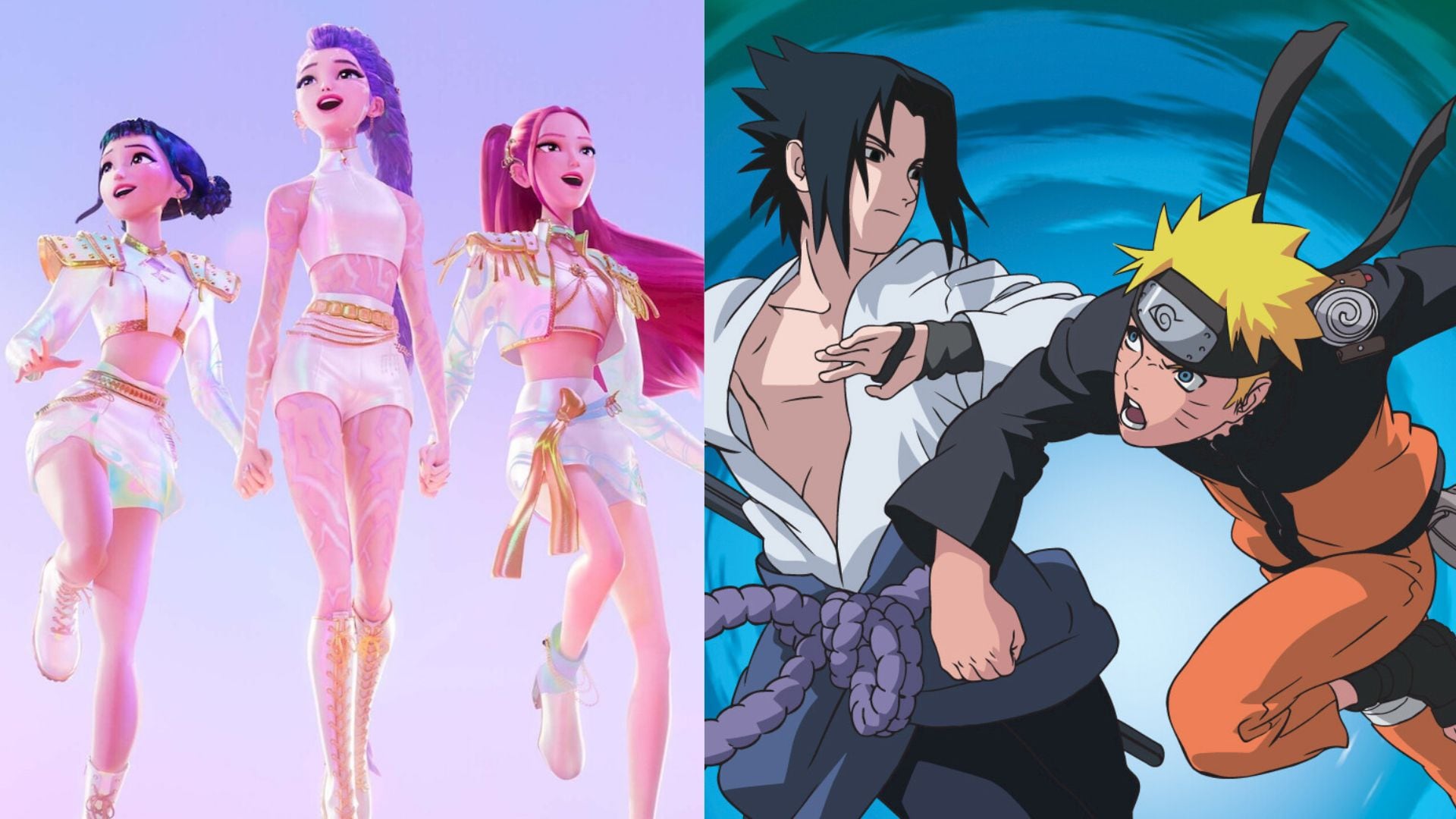 Las dos animaciones están disponibles en plataformas streaming. (Fotocomposición Infobae)